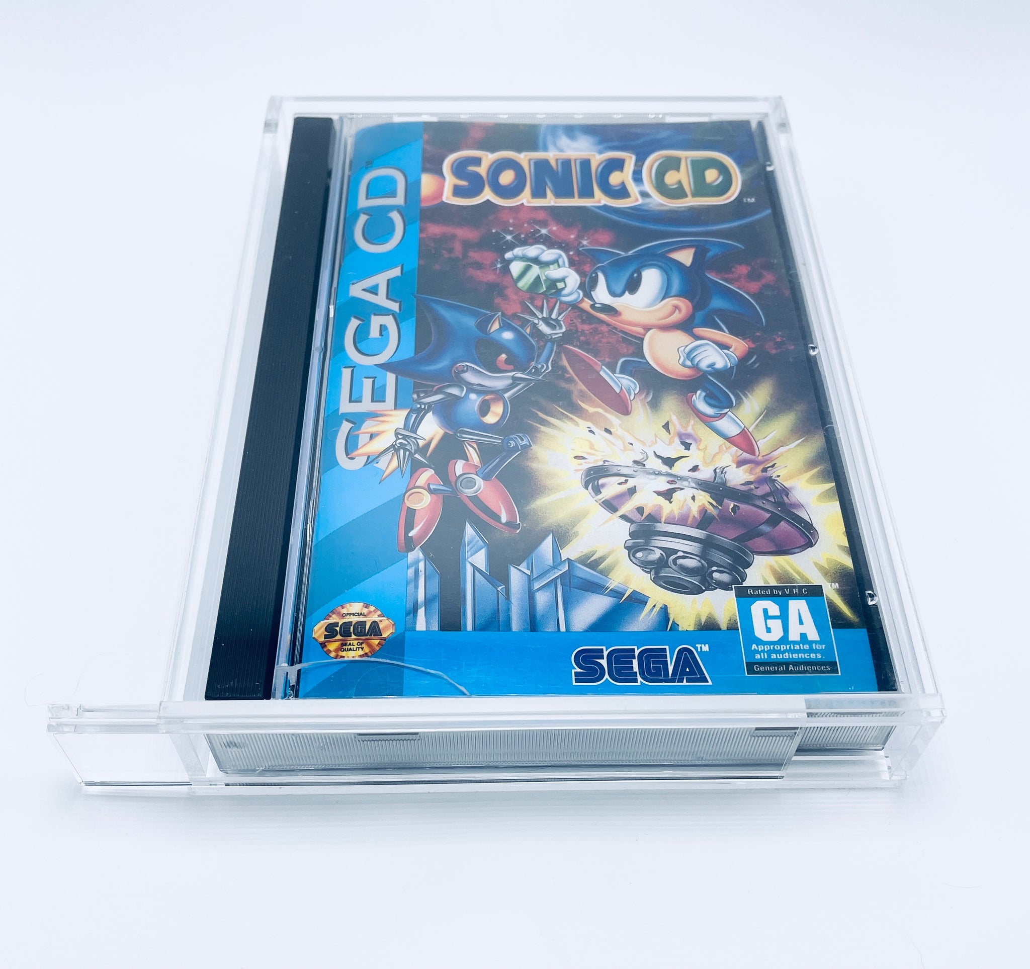 cd aufbewahrung saturn UV Protected CD Long Box size display case fits PS1/Sega CD/Sega Satur – Kollector Protector