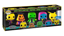Load image into Gallery viewer, Nightmare Before Christmas Blacklight 5-Pack Size Funko POP! Protector made with 0.50mm thick PET Acid-Free Plastic