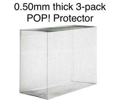 3-Pack Funko POP! Protectors - SCRATCH & UV RESISTANT 0.50mm thick PET Acid-Free Plastic