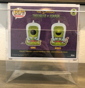 KANG & KODOS 2-Pack Funko POP! Protector made with SCRATCH & UV RESISTANT 0.50mm thick PET Acid-Free Plastic - Please Read Description