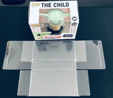 Load image into Gallery viewer, Horizontal FUNKO POP! 0.50mm Box Protector for The Child Baby Yoda Mandalorian &amp; Fry Kids 2pack