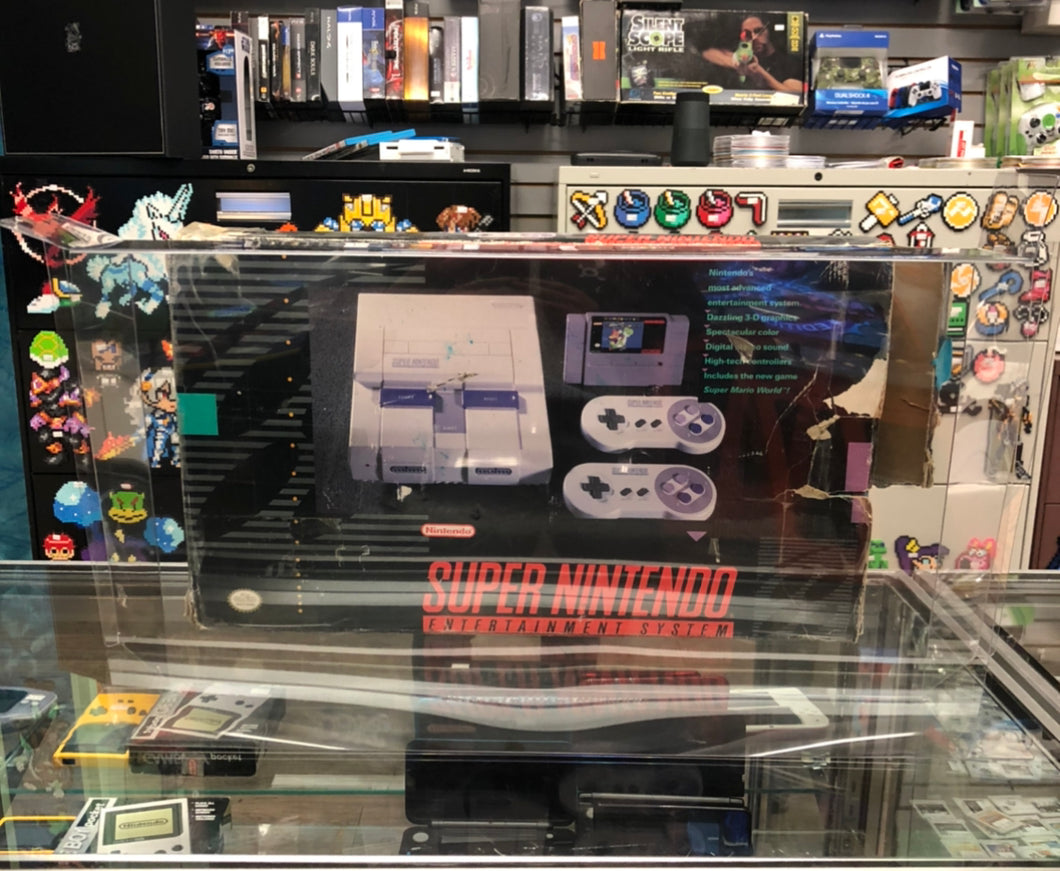 Super Nintendo Entertainment System Super Set Console Box Protector made with 0.70mm Thick Plastic - Sturdiest Protectors on the Market!