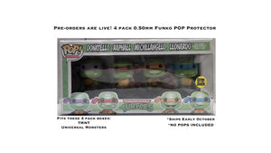 4-Pack Funko POP! Protectors made with 0.50mm thick PET Acid-Free Plastic - Please Read Description