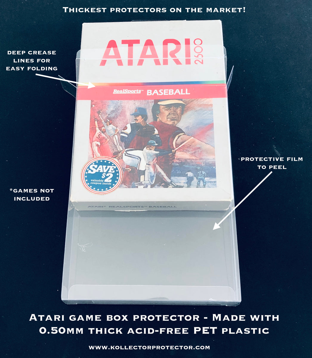 Atari, ColecoVision Video Game Box Protectors made with 0.50mm thick P